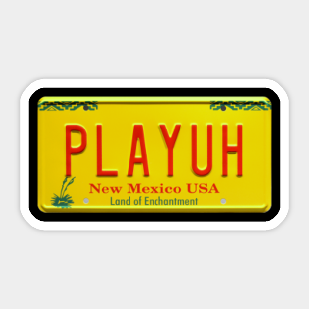 Breaking Bad Licence Plate Breaking Bad Merch Sticker TeePublic